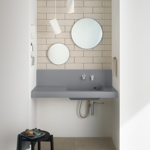 マルーンミラー φ500 マットグレー(WA32051)｜洗面所・水回りの通販  