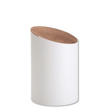 SWING BIN S ホワイト×ウォルナット