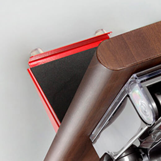 スタンド裏の様子（カラー：ウォールナット）