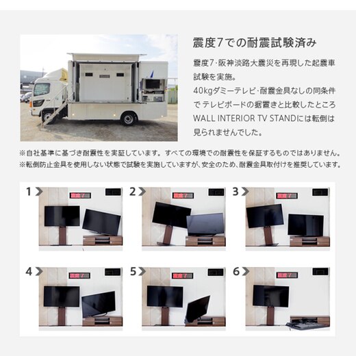WALL 壁寄せテレビスタンドV3 ハイタイプ ウォールナット(ZA11599