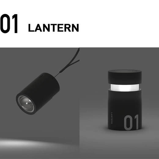 足下や目先を照らす懐中電灯と、固定でその場を明るく灯すランタンの2way。状況に合わせて使い分けることができます。（画像：シルバー×ブラック）