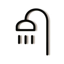 SHOWER SIGN ブラック