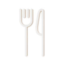 RESTAURANT SIGN 2ｐｃｓ ホワイト