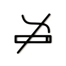 NO SMOKING SIGN ブラック