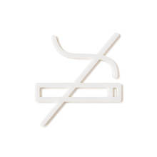 NO SMOKING SIGN ホワイト