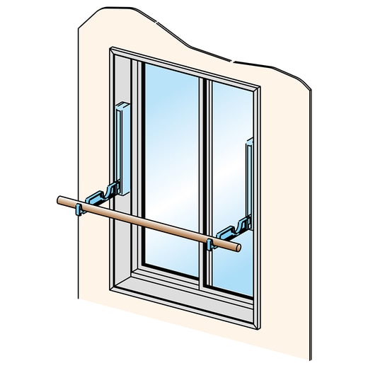壁面に対して正面に取付ける場合