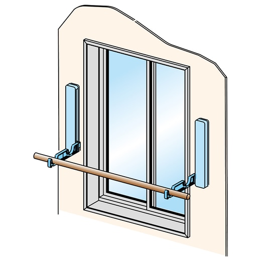壁面に対して側面に取付ける場合