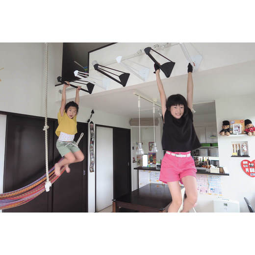 Athletic GYM 片持ちけんすい棒 艶消しブラック(ZA15039)｜インテリア