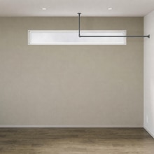 ハンギングバー L型 1400×450 グレー