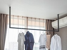 2本セット　サンワカンパニー　ラック　鉄製　洗濯物干し　天井付け 室内物干し 天井付けの関連アイテム │建材・住宅設備の通販なら