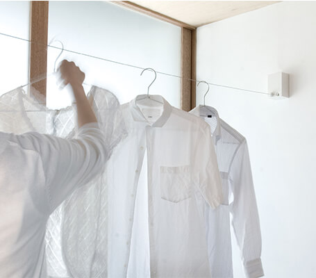 ピッド室内干しワイヤー