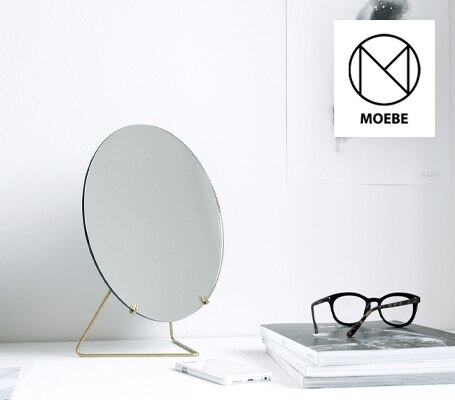 MOEBE WALL MIRROR（ムーべ） ウォールミラー φ30cm（ウォールミラーの 