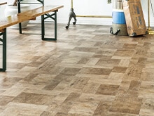 ウッドライン ロッソ ランダムパーケット｜フロアタイル（塩ビタイル  