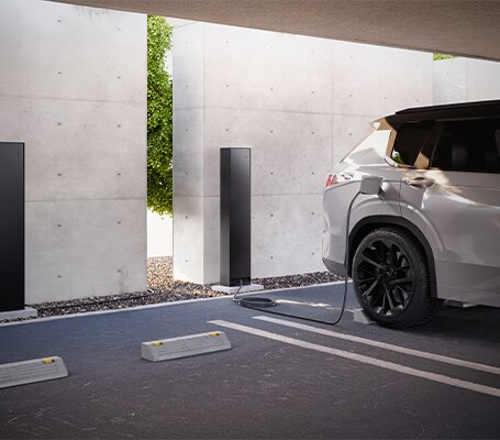 テスラCybertruck風 防水収納ボックス IP54 壁掛け EV充電器 カブレノ｜EV・PHEV用充電ボックス（電気自動車用）｜エクステリア（外