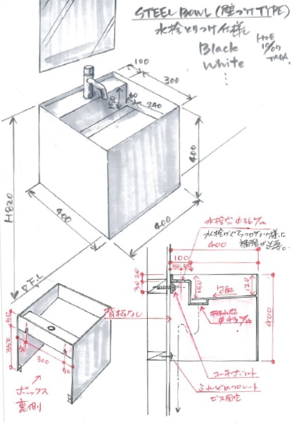 当時のラフスケッチ案