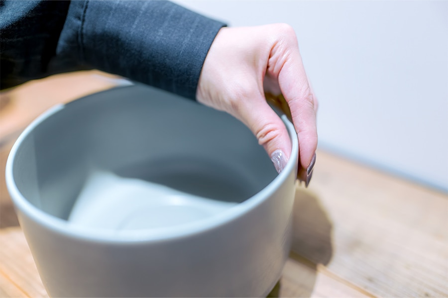 薄いエッジは職人さんのこだわりの証