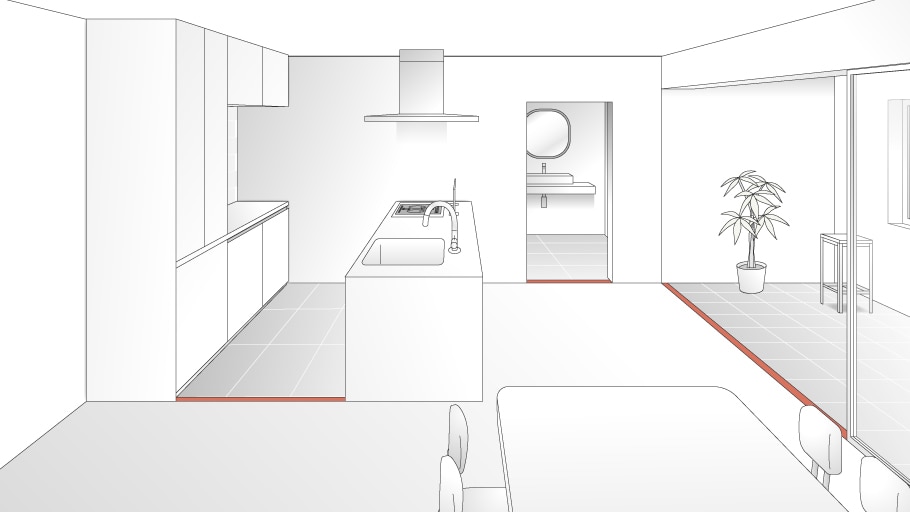 E-METAL 見切り使用例