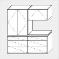 引出しミックス型 W1830