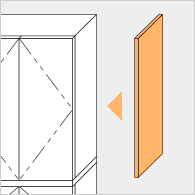 上台用エンドパネル側板側