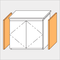 ベース用エンドパネル(２枚梱包)