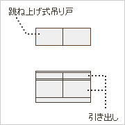 引き出しセパレート型