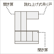 開きミックス型