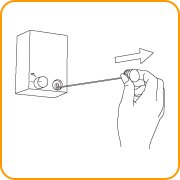 1. 本体からタブを引き出す