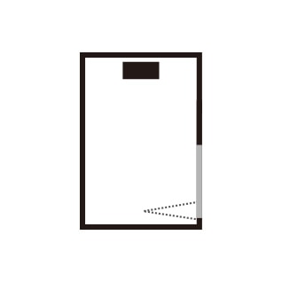 シャワブース（showerbooth）ドア取り付け方向　AL