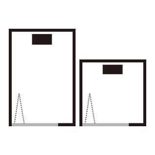 シャワブース（showerbooth）ドア取り付け方向　BR