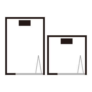 シャワブース（showerbooth）ドア取り付け方向　BL