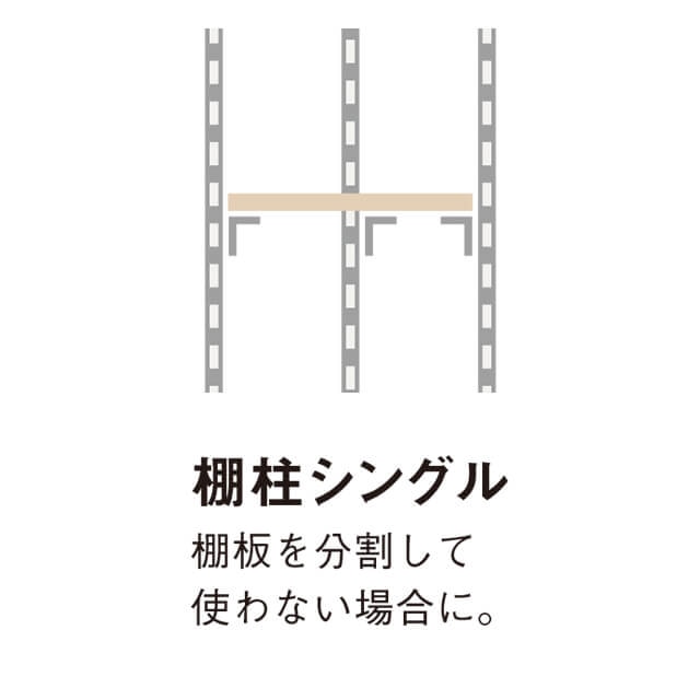 S1035 仕上げてる棚板 棚柱シングル