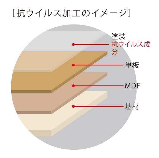 抗ウイルス加工のイメージ