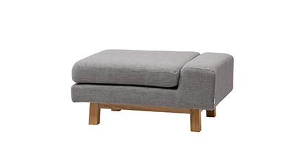 シフトソファ オットマン ライトグレー画像