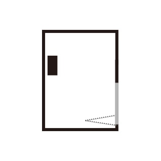 シャワブース(showerbooth)ドア取り付け方向 AR