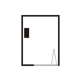 シャワブース(showerbooth)ドア取り付け方向 AR