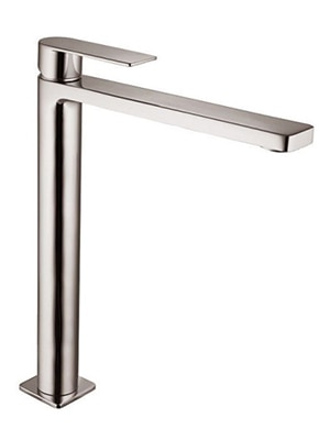 タンゴトール混合水栓  ブラッシュドシルバー