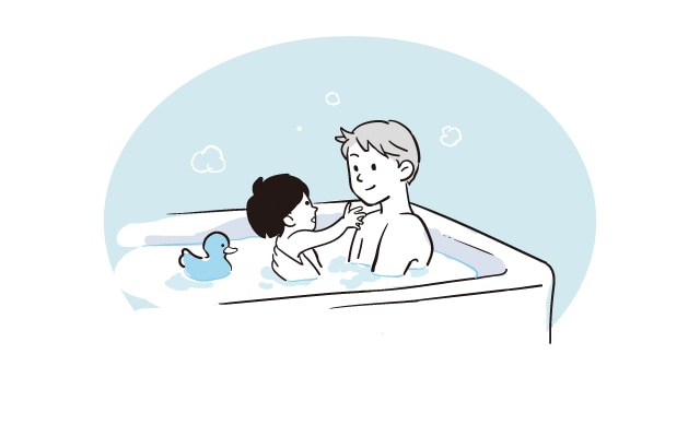 親子で一緒に入浴