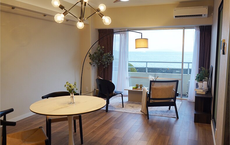 海が見渡せるリビング