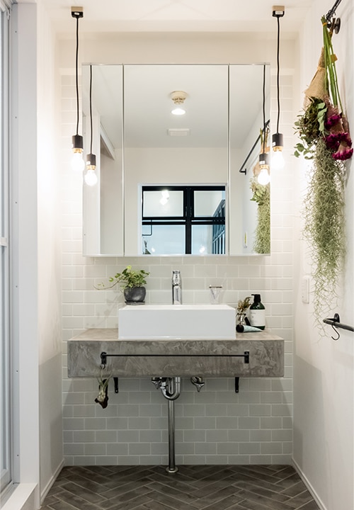 洗面ボウル《エレガンススクエア》を使用したオレンジハウス様の事例