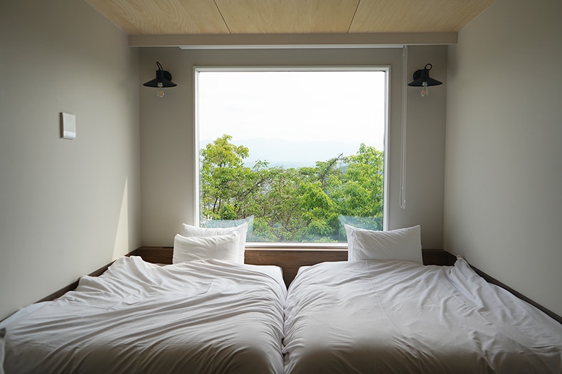 全ての部屋から絶景を楽しめる