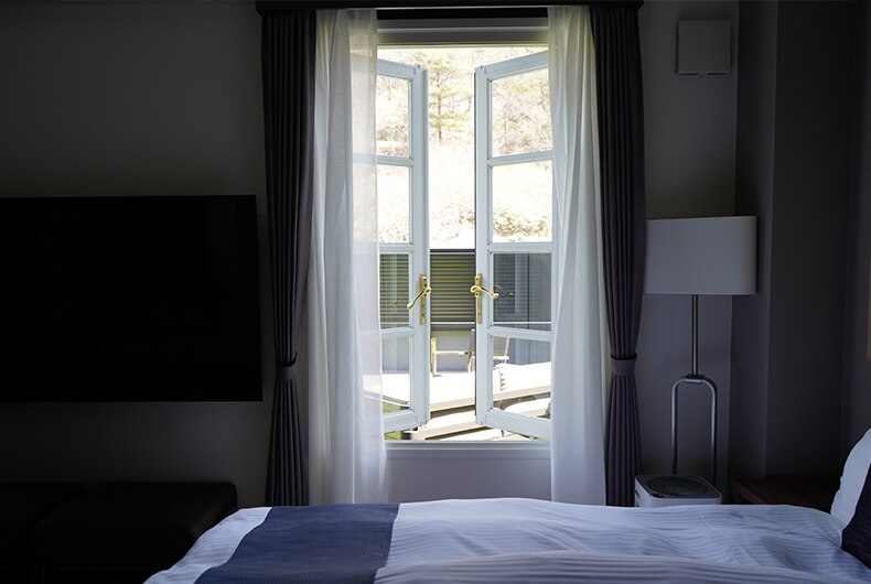 テラス付きの部屋