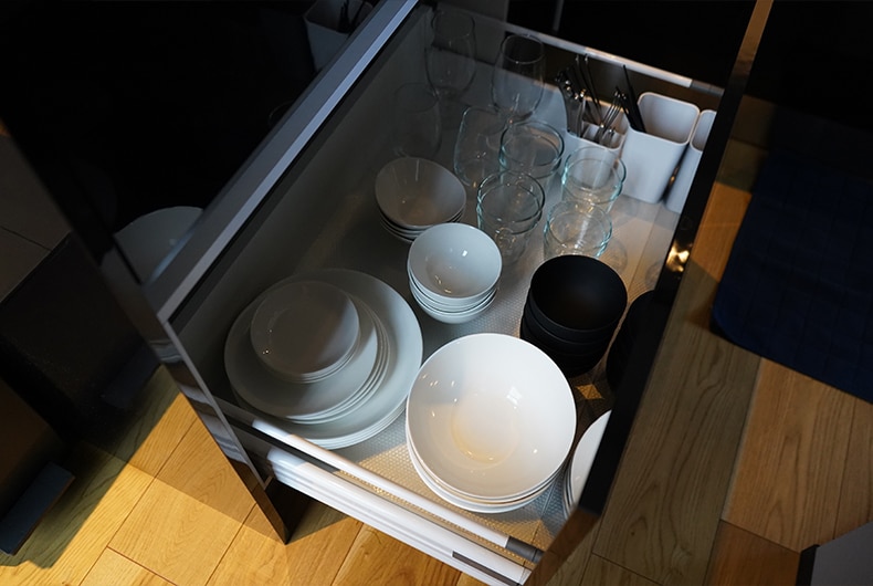 キッチンのキャビネット