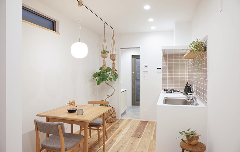 自然素材を取り入れた内装