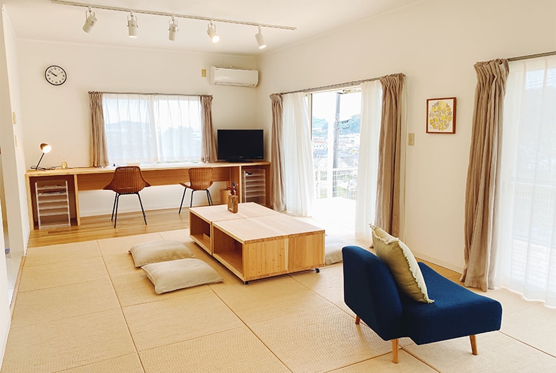 空間設計部で手掛けた移住促進住宅の例