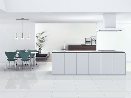 クビレキッチン 人気のプラン アイランド型