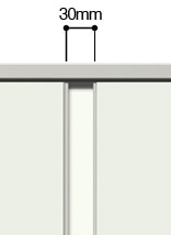 30㎜のスリットガラス