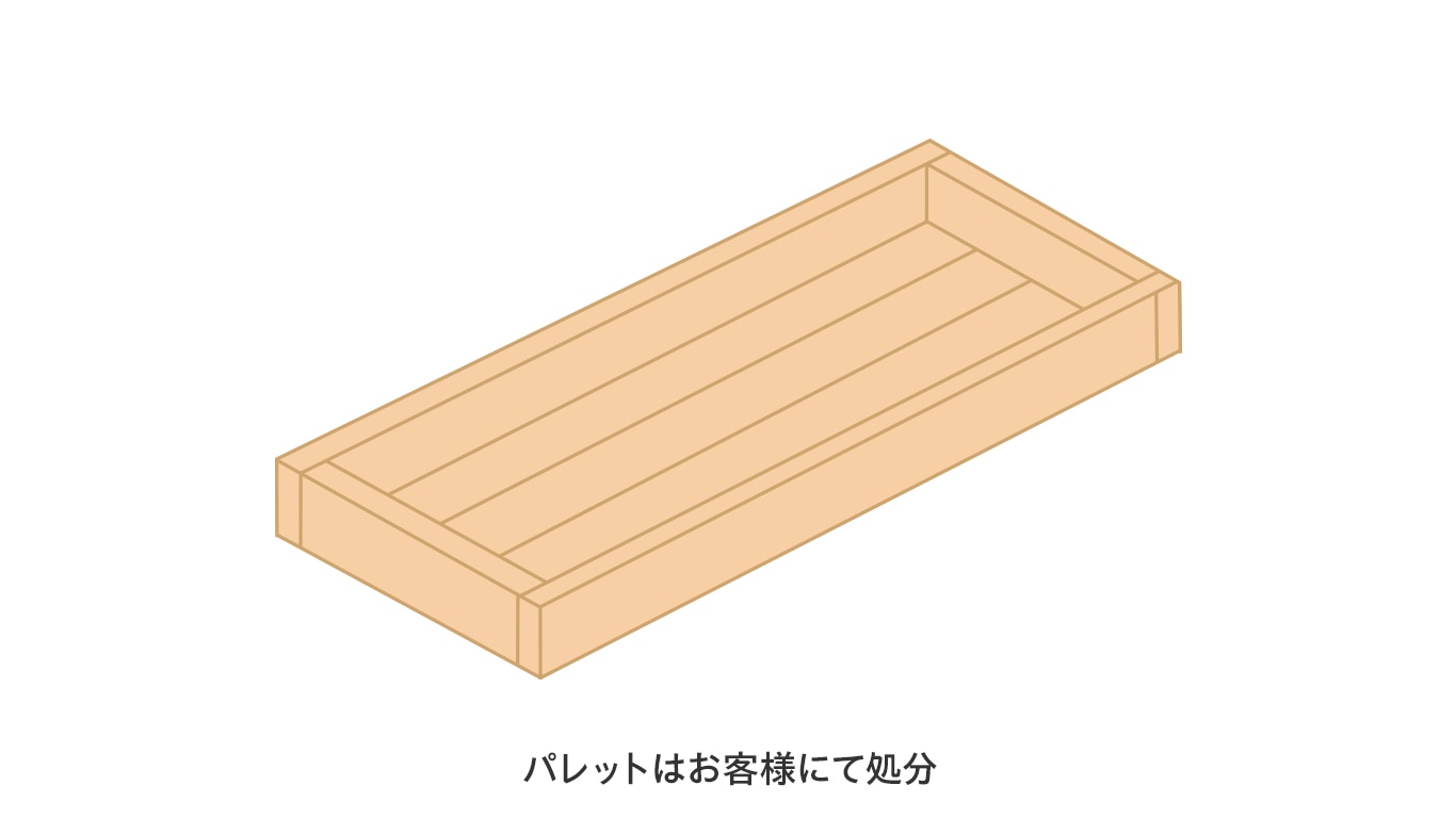 配送用パレットのイメージ図