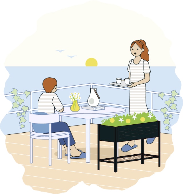 夏のコーディネート